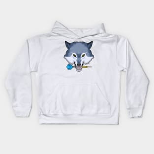 Wolf at Darts with Dart Kids Hoodie